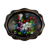 Metal tray with flowers Made in USSR