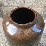 Vase from West Germany in degraded beige & brown