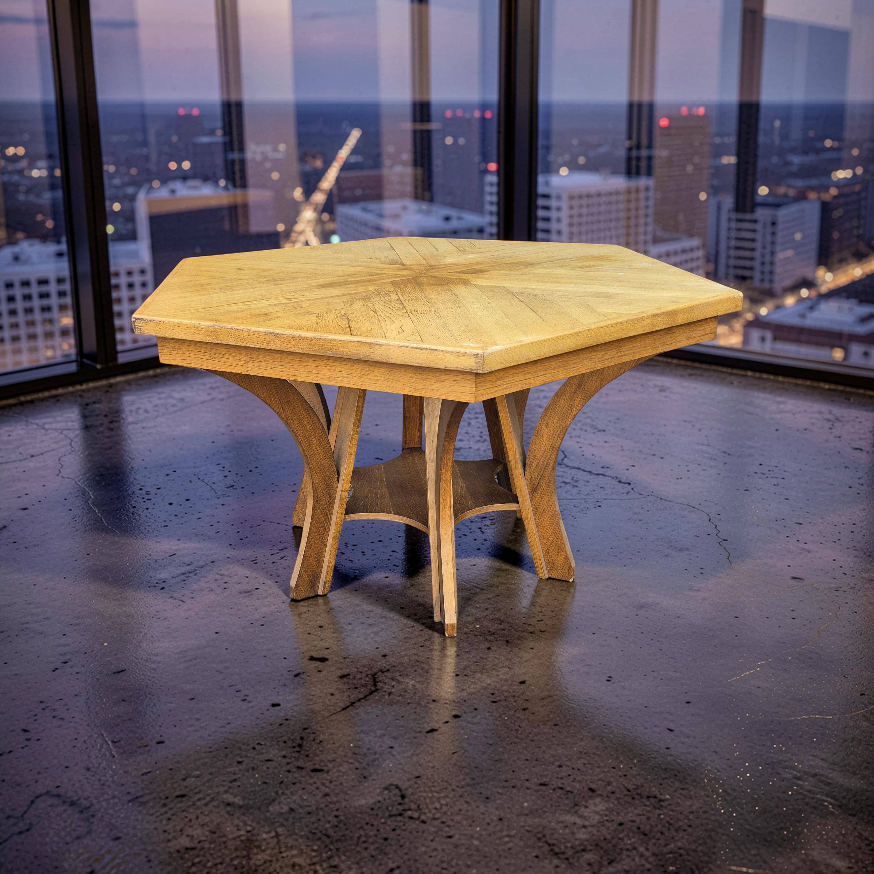 Modernist Handcrafted Dining Table, Netherlands, 1990s