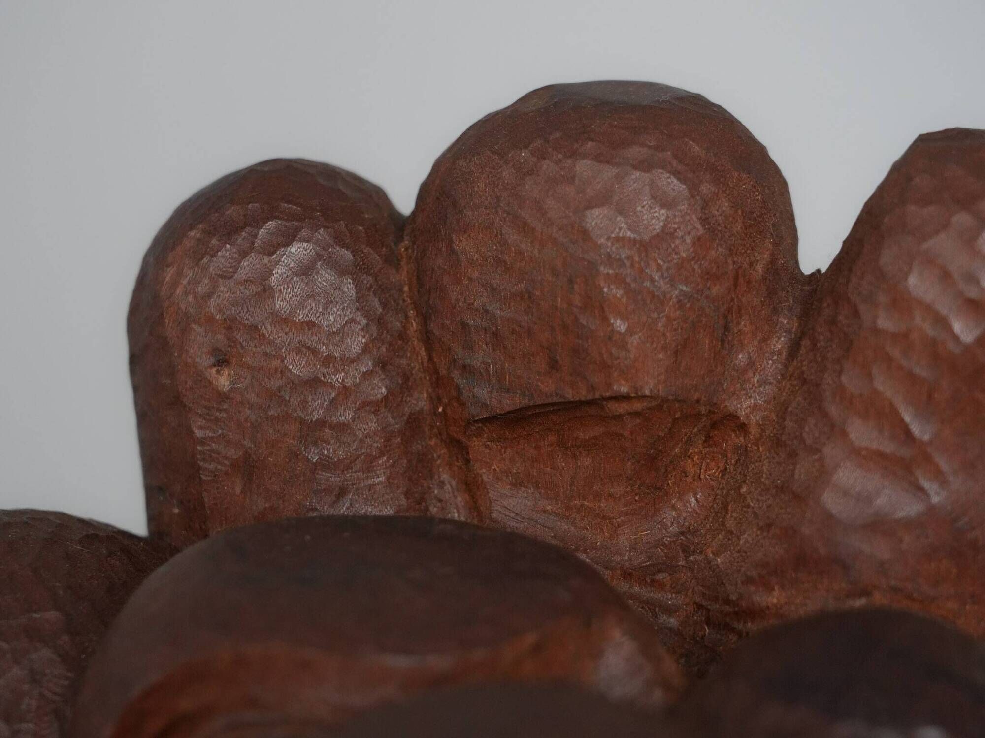 Abstract carved wood sculpture, Netherlands, 1980s