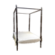Four-poster bed in late 19th century mahogany