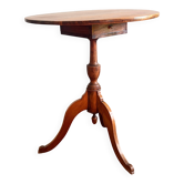 Antique guéridon with a tilting top and drawer, Louis Philippe style.