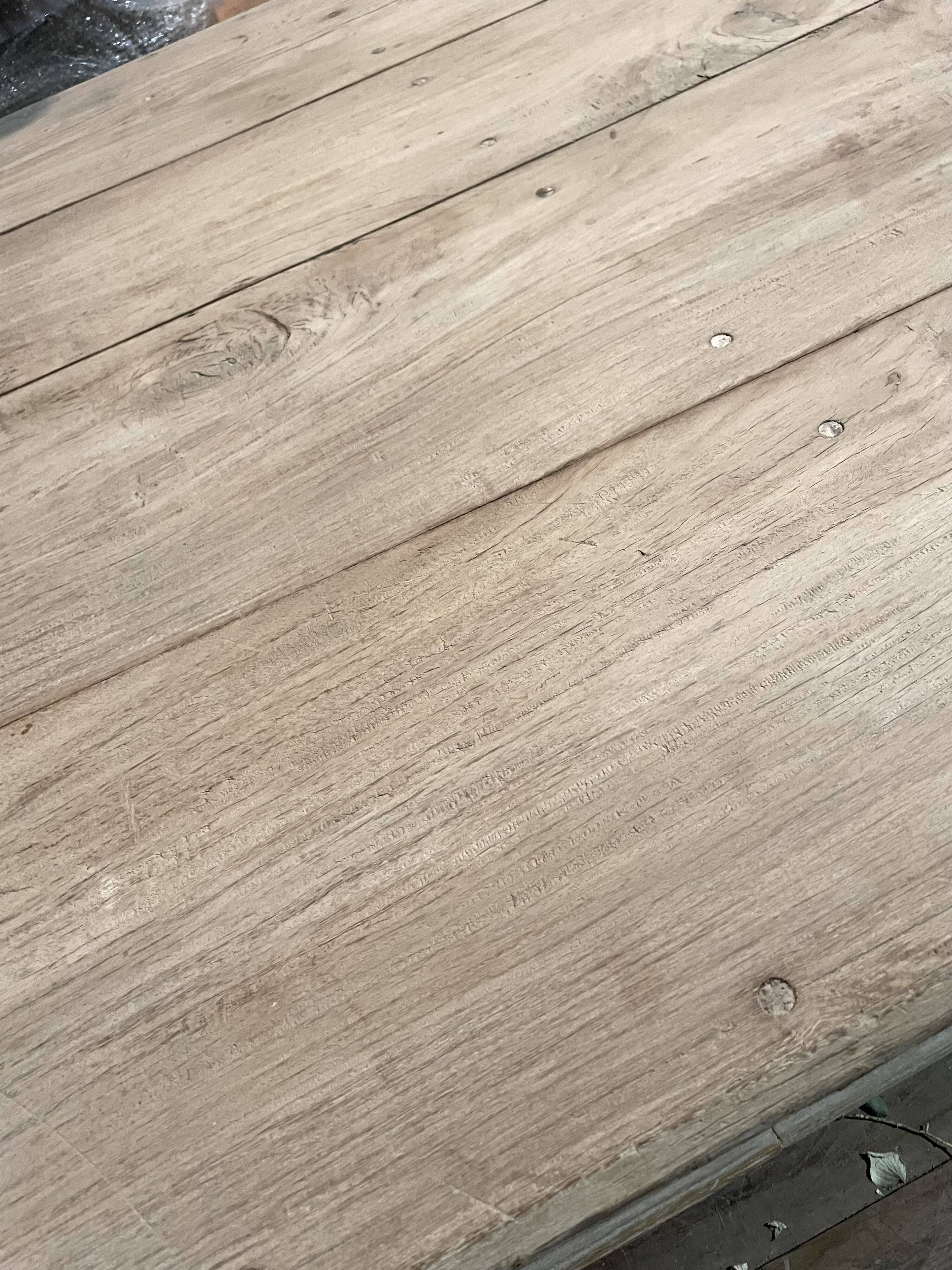 Vintage raw wood Indian coffee table