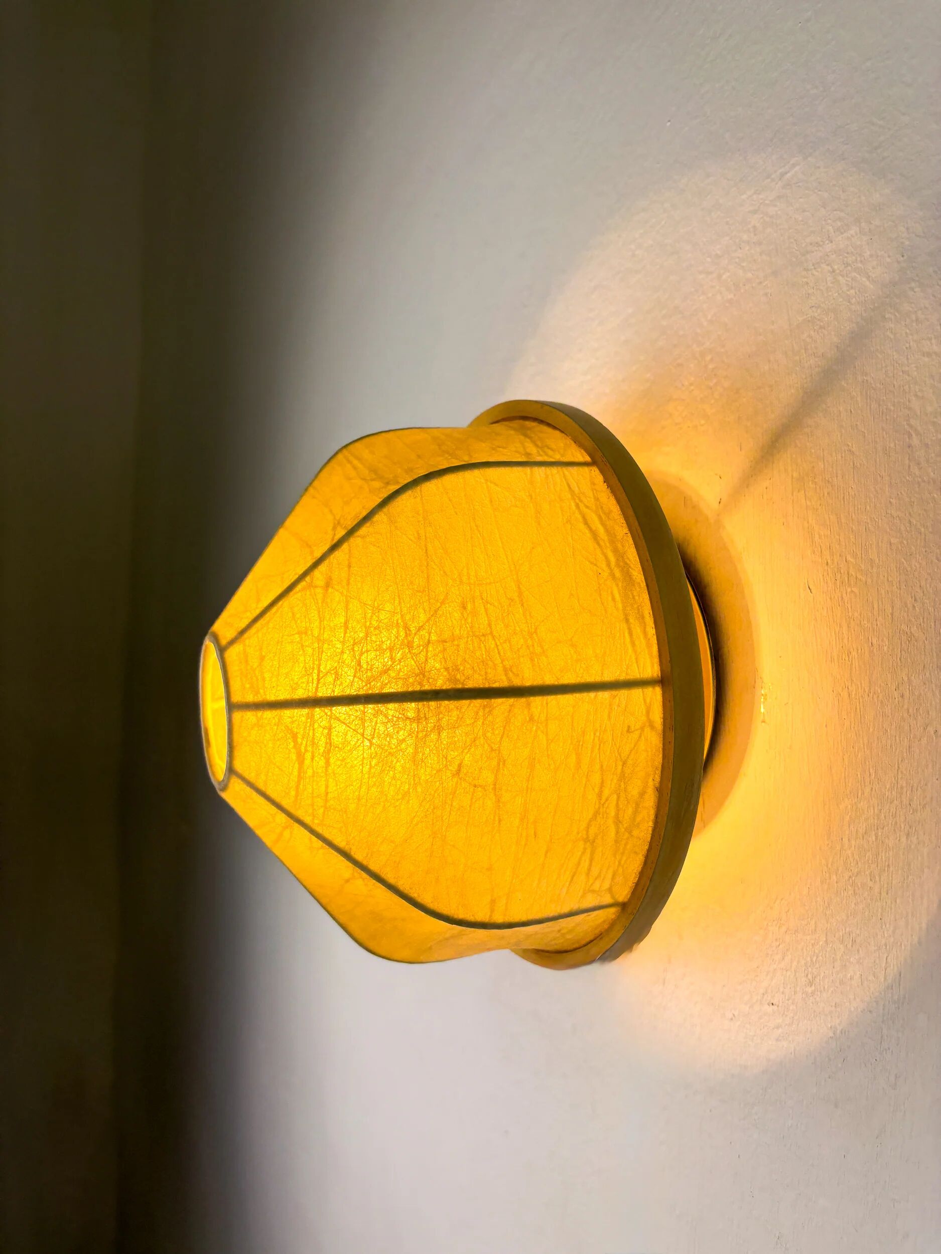 Pair of Italian "Cocoon" wall lights, 1970s