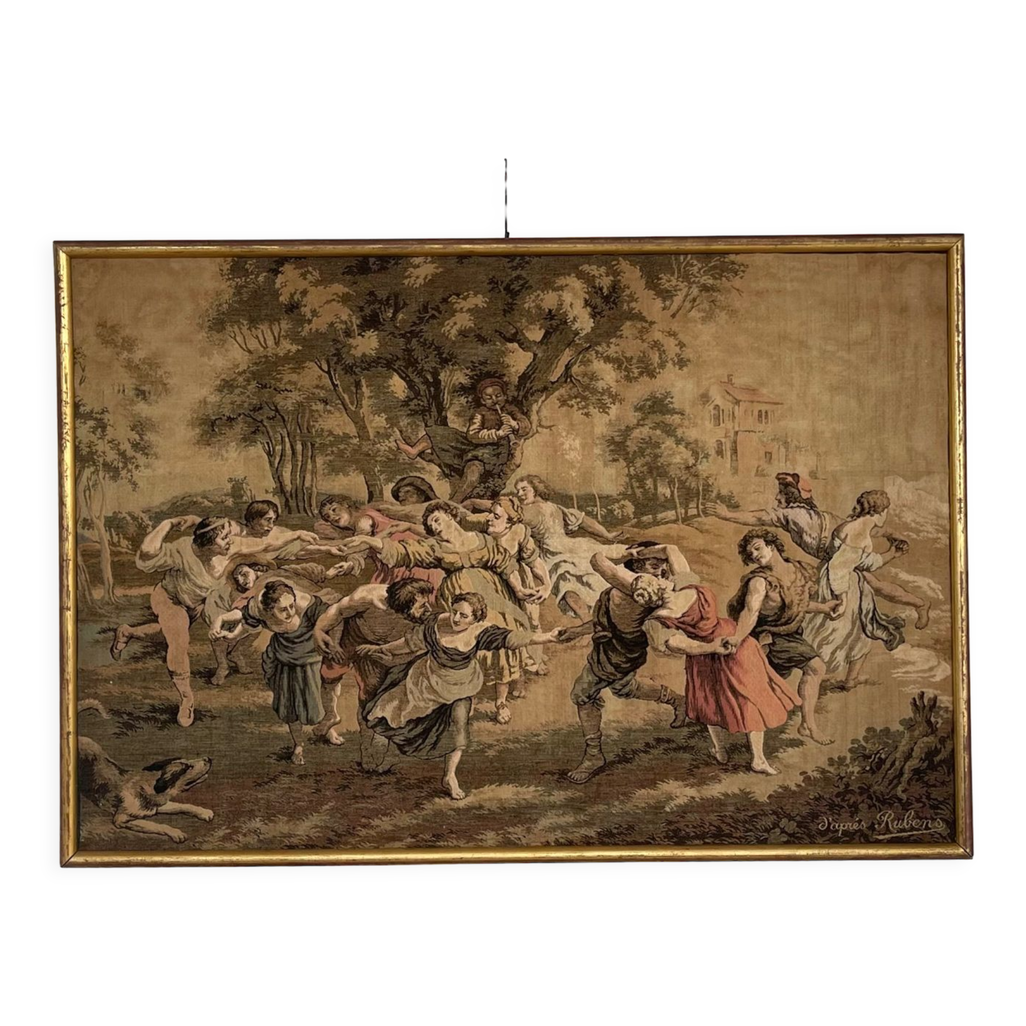 Vintage tapestry after Rubens