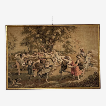 Vintage tapestry after Rubens