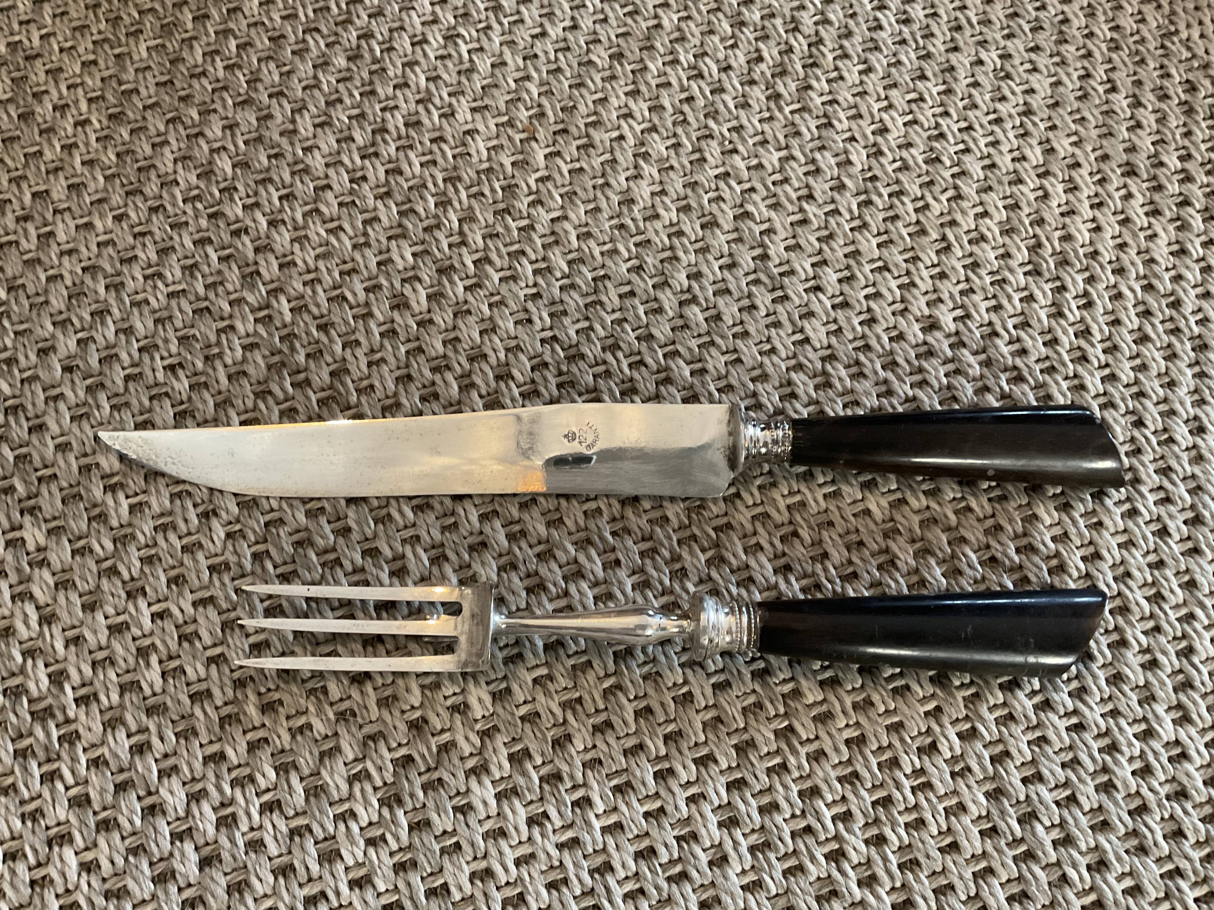 Service cutlery.silver metal