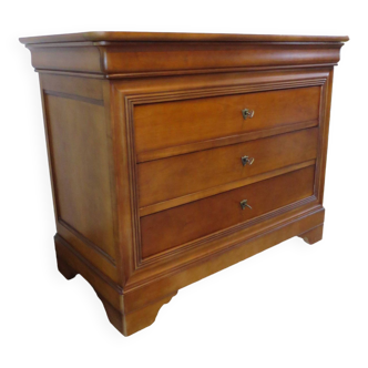 Louis Philippe style cherry wood chest of drawers