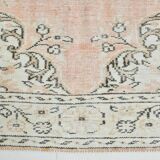 6x9 Turkish Apricot Oriental Vintage Rug, 180x289Cm