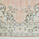 6x9 Turkish Apricot Oriental Vintage Rug, 180x289Cm