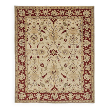 Turkish Handknotted Wool Oushak Rug 242 cm x 295 cm