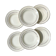 6 opaque porcelain soup plates from Digoin, "Suzy" model
