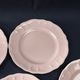 Title: 8 vintage Salins flat plates in powder pink – Ø 25.7 cm