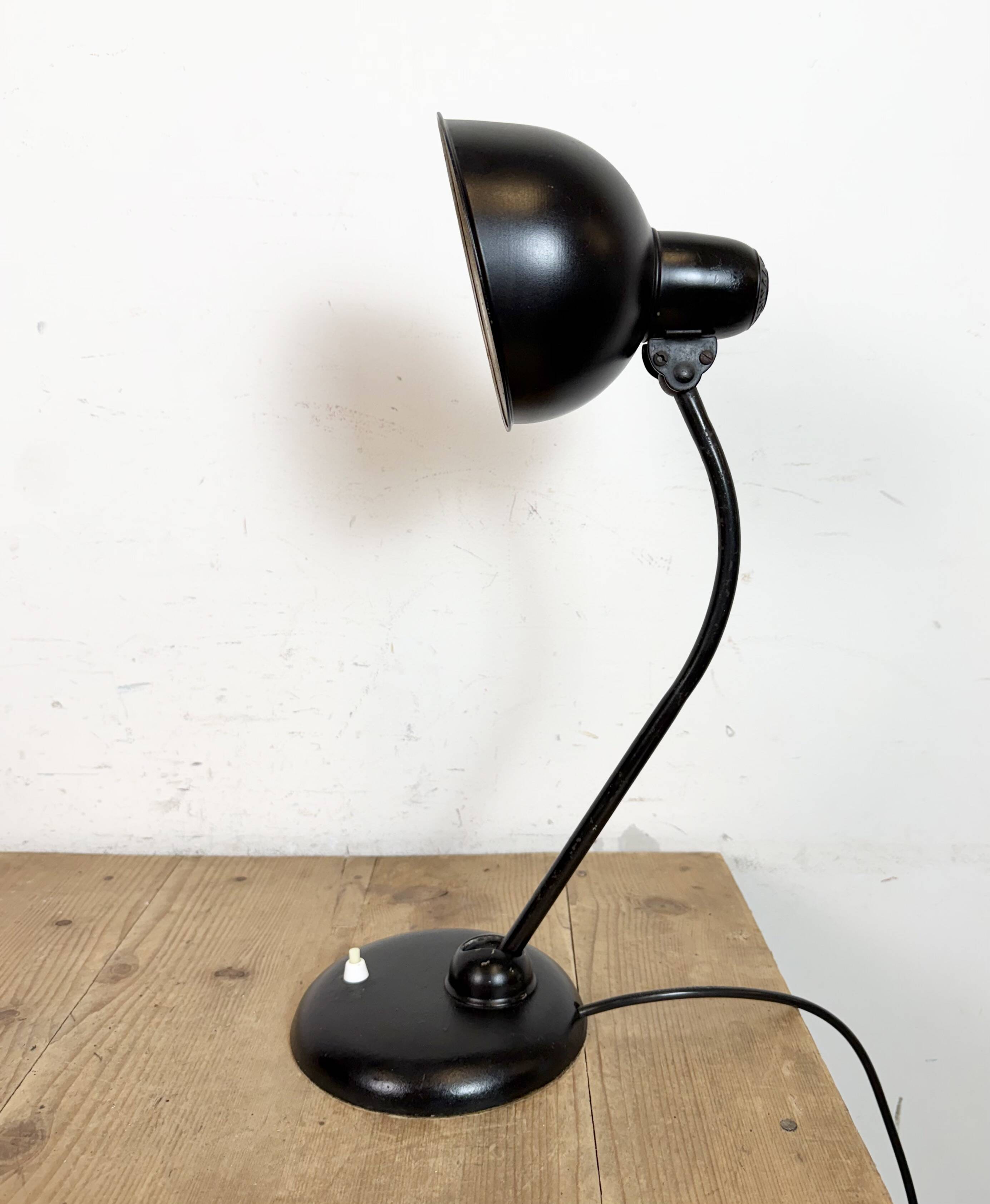 Vintage Black Table Lamp by Christian Dell for Kaiser Idell, 1930s