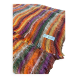 Brown mohair wool plaid/blanket from Vian-Tiran