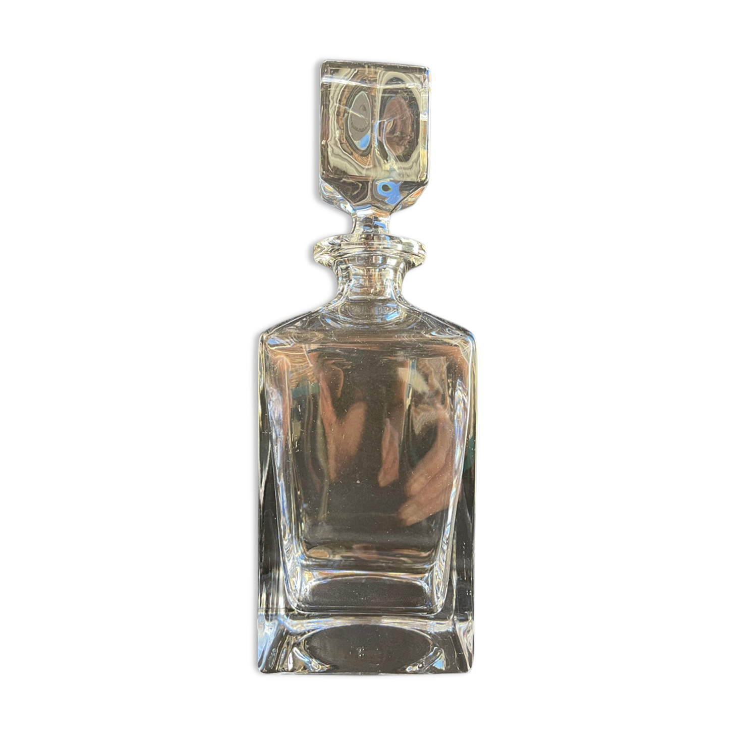 Whisky decanter in blown and cut crystal