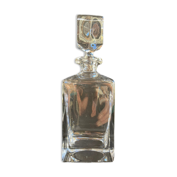 Carafe à whisky en cristal soufflé et taillé