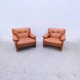 Pair of "Coronado" armchairs by Afra & Tobia Scarpa for B&B Italia, Italy 1970