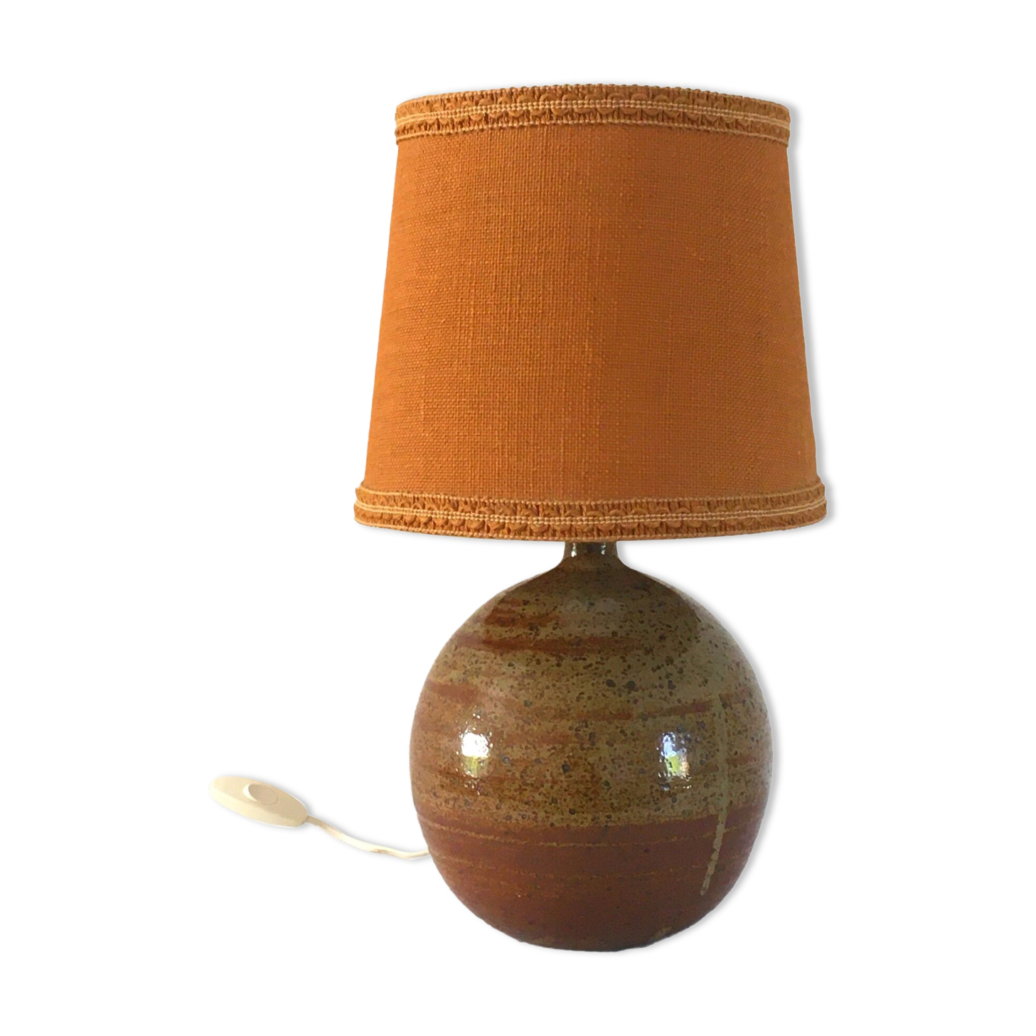 Vintage lamp in glazed stoneware 70s