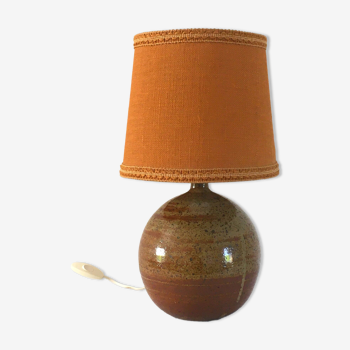 Lampe vintage en grès vernissé années 70