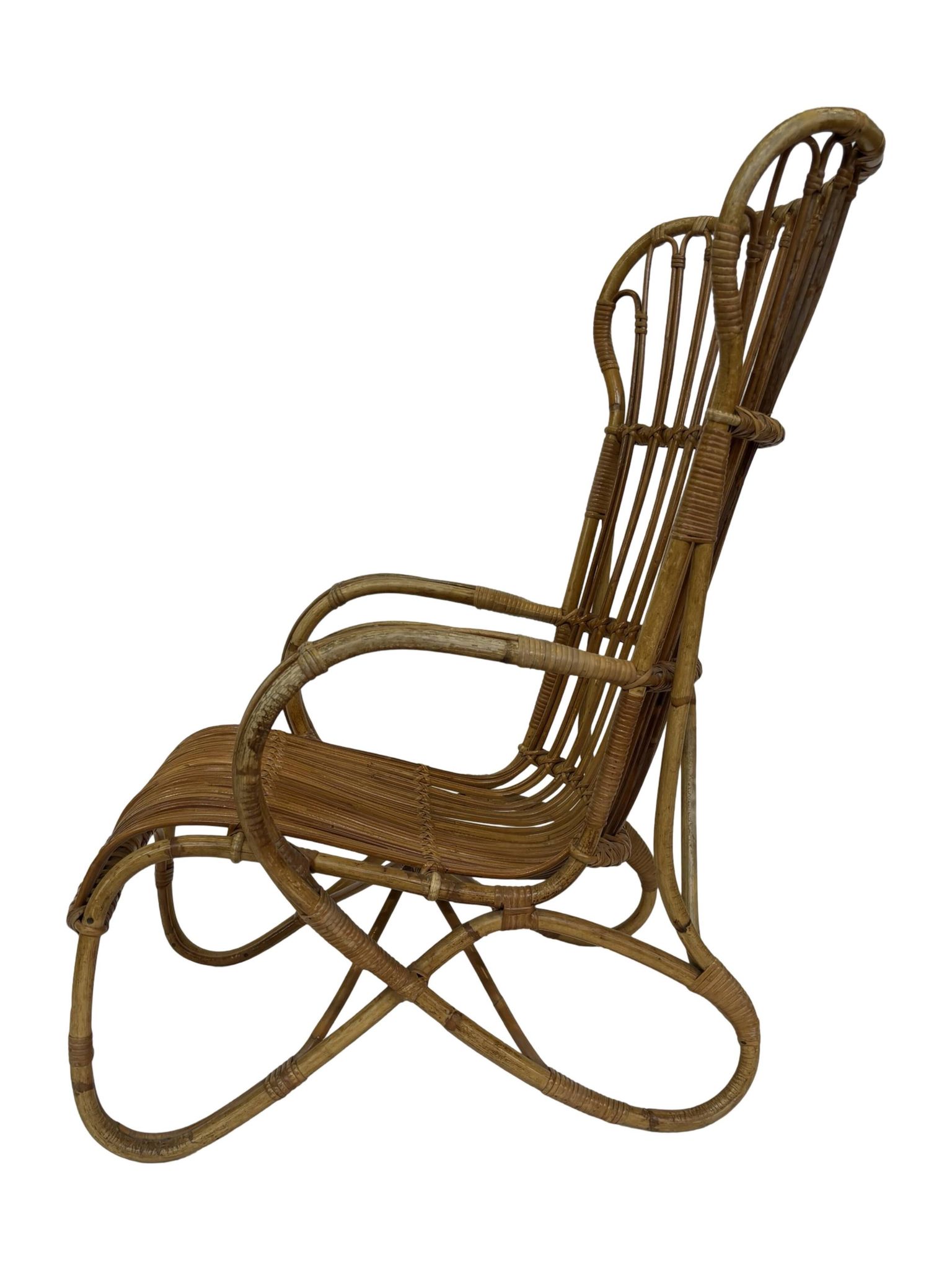 Set of two Belse 8 model Rattan chairs by Dirk van Sliedregt Rohe Noordwolde 1960