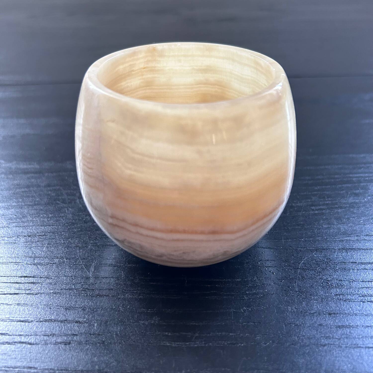 Pair of onyx votives