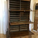Cabinet notary scriban and lockers of oak desk