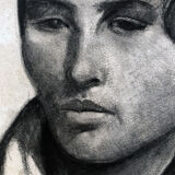 Drawing 1910 "The woman with the headscarf"