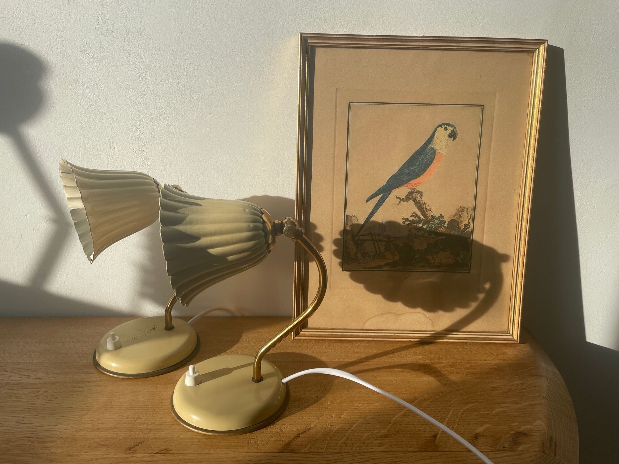 Pair of bedside lamps