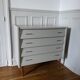Vintage chest of drawers with spindle legs