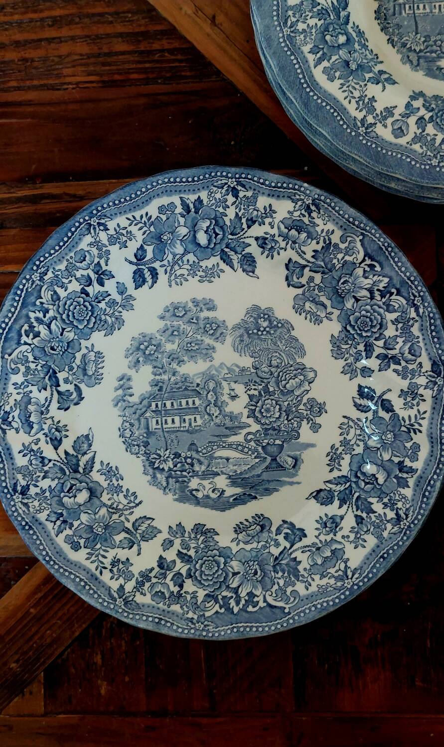 Tonquin Plate Set by Myott – 17 Piece Vintage Earthenware
