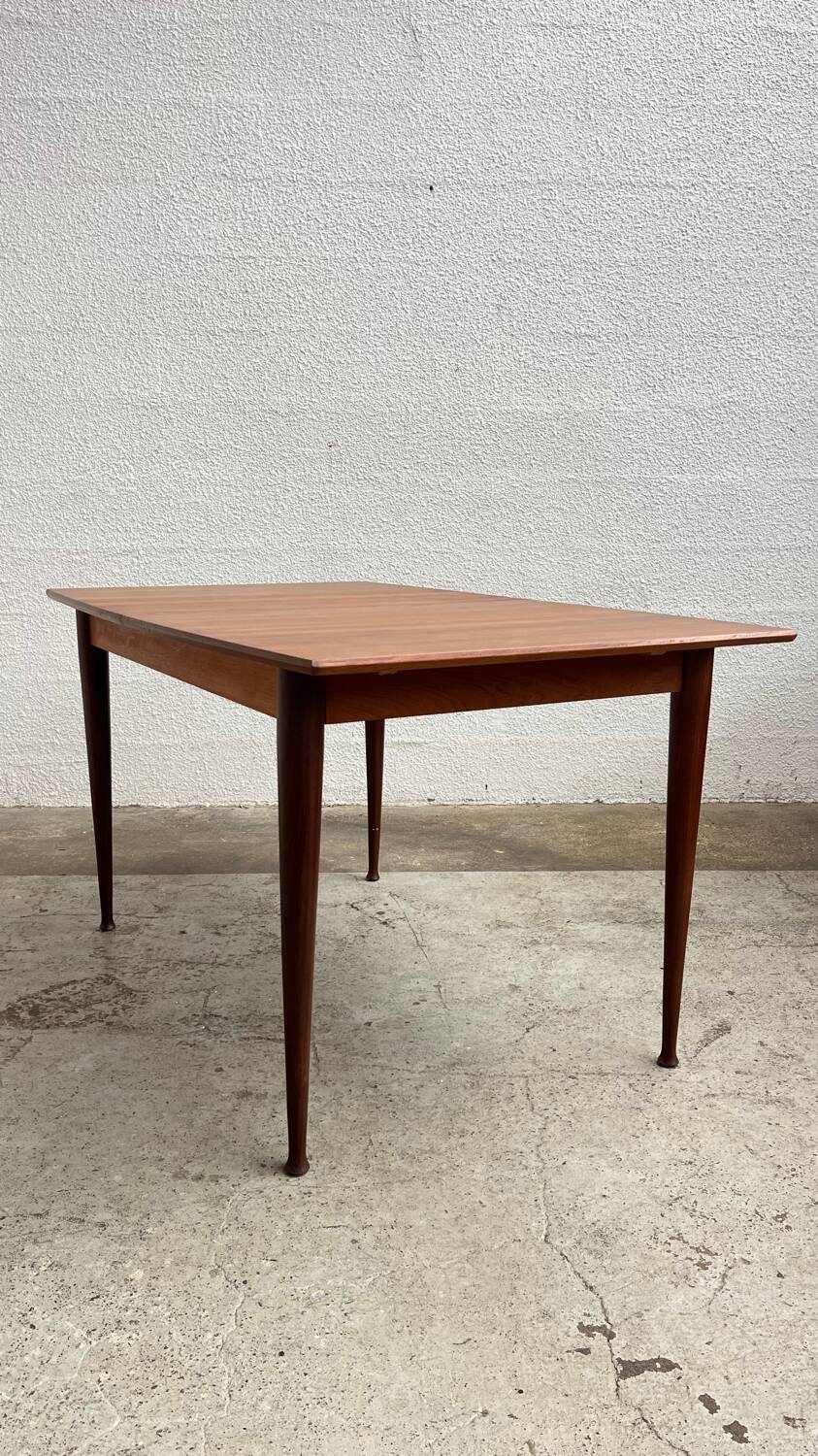 Table scandinave en teck avec rallonge