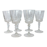 Vintage cut crystal wine glass Cristal d'Arques Chantelle Lady victoria