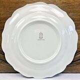 Round dish Gien model pink landscapes 1960 1971