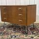 Commode 3 tiroirs GPlan en teck des années 1970 avec pieds compas