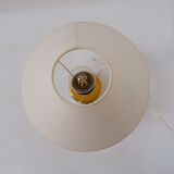 Vintage bamboo and brass table lamp - 1980s