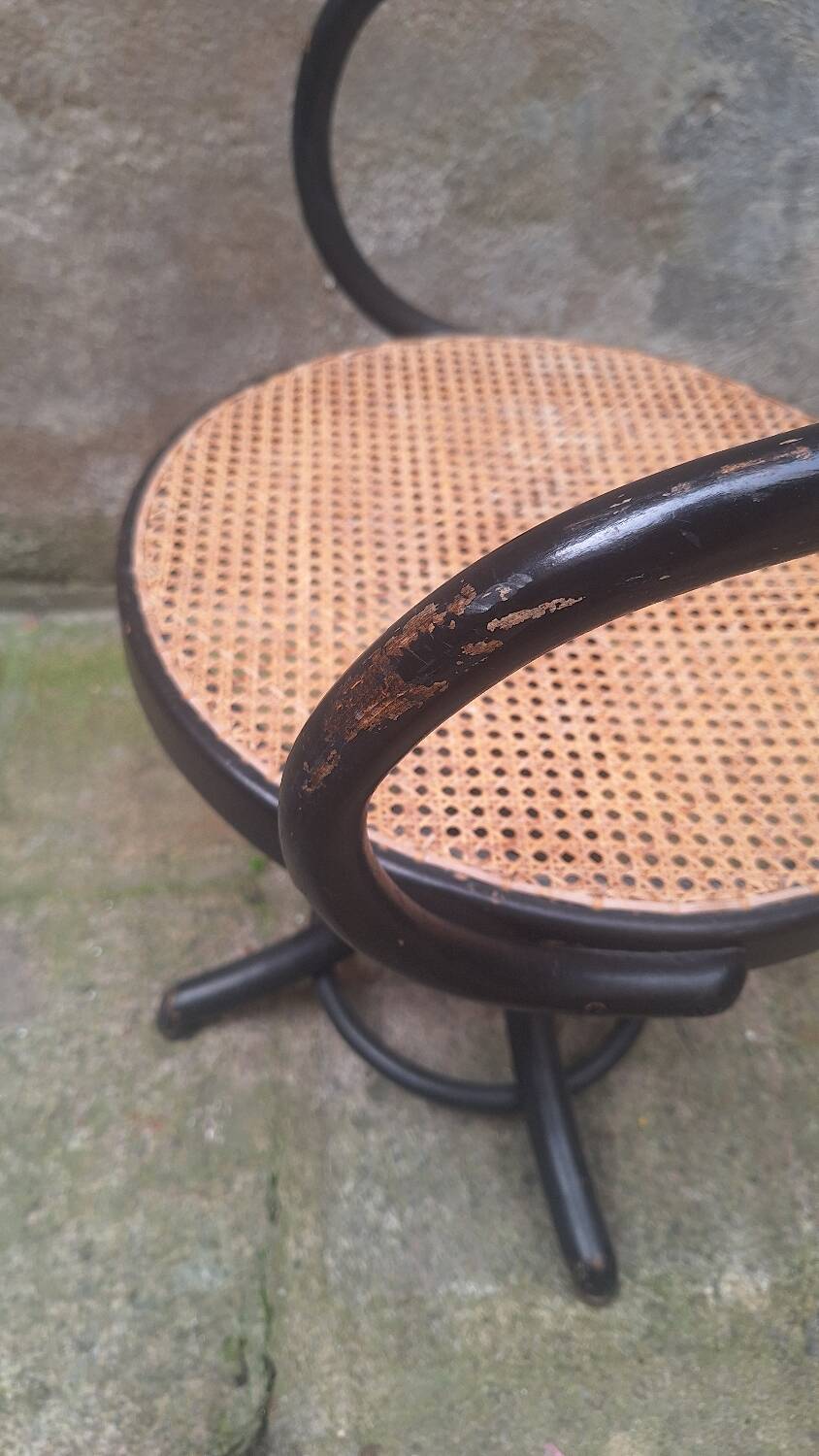 Thonet 5501 curved wooden armchair