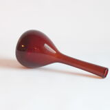Ruby red vase by Arthur Percy for Gullaskruf Glasbruk, Sweden 1950s.