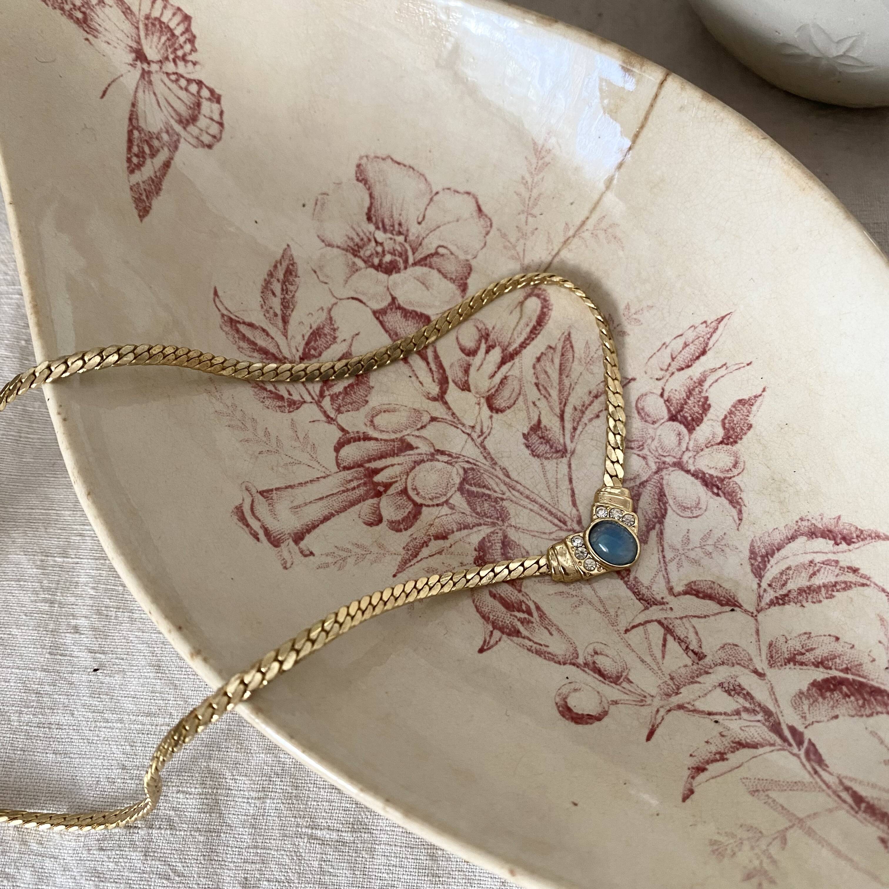 Badonviller ironstone dish with Virginia jasmine