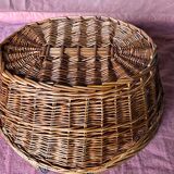 Wicker basket 2 vintage handles