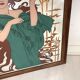Advertising painted mirror Absinthe Robette Art Nouveau
