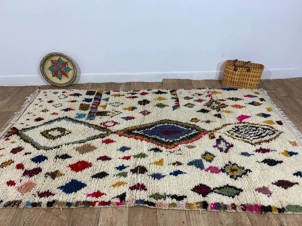 Handmade Moroccan Berber rug 245 x 154 cm