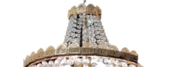 Lustre en cristal, suspension en cristal