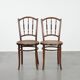 Set of 2 wooden vintage bistro chairs Jacob & Josef Kohn Wien