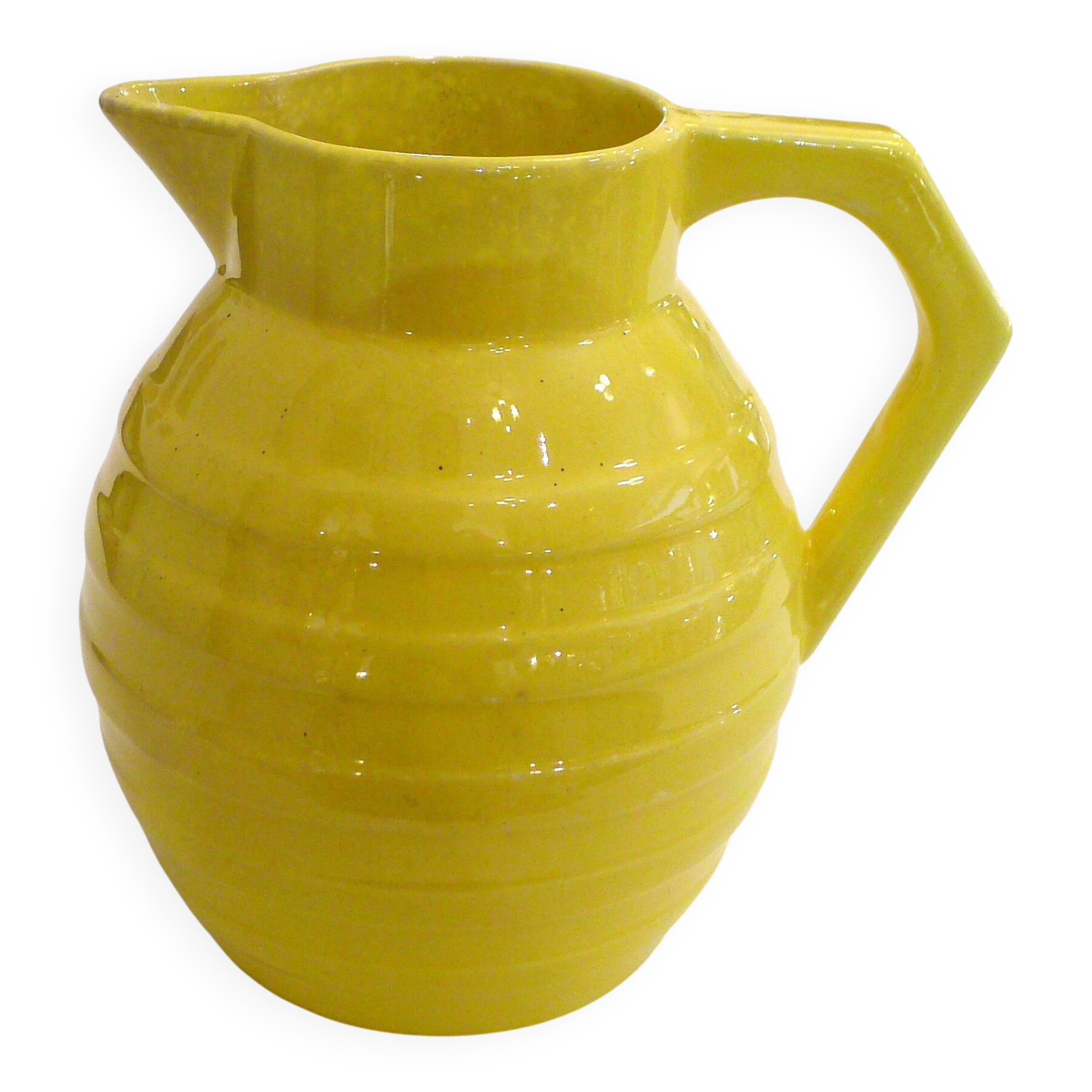 Art Deco pitcher from the 1950s in Orchies earthenware.