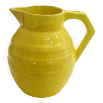 Art Deco pitcher from the 1950s in Orchies earthenware.