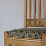 Gothic revival refectory dining table and chairs set of 7 France