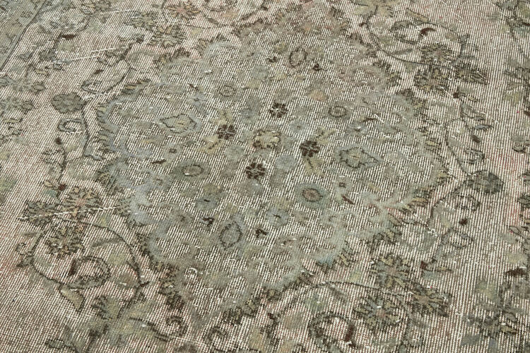 Tapis contemporain anatolien des années 1970 173 cm x 291 cm tapis gris fait à la main