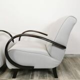 Restored armchairs by Jindrich Halabala