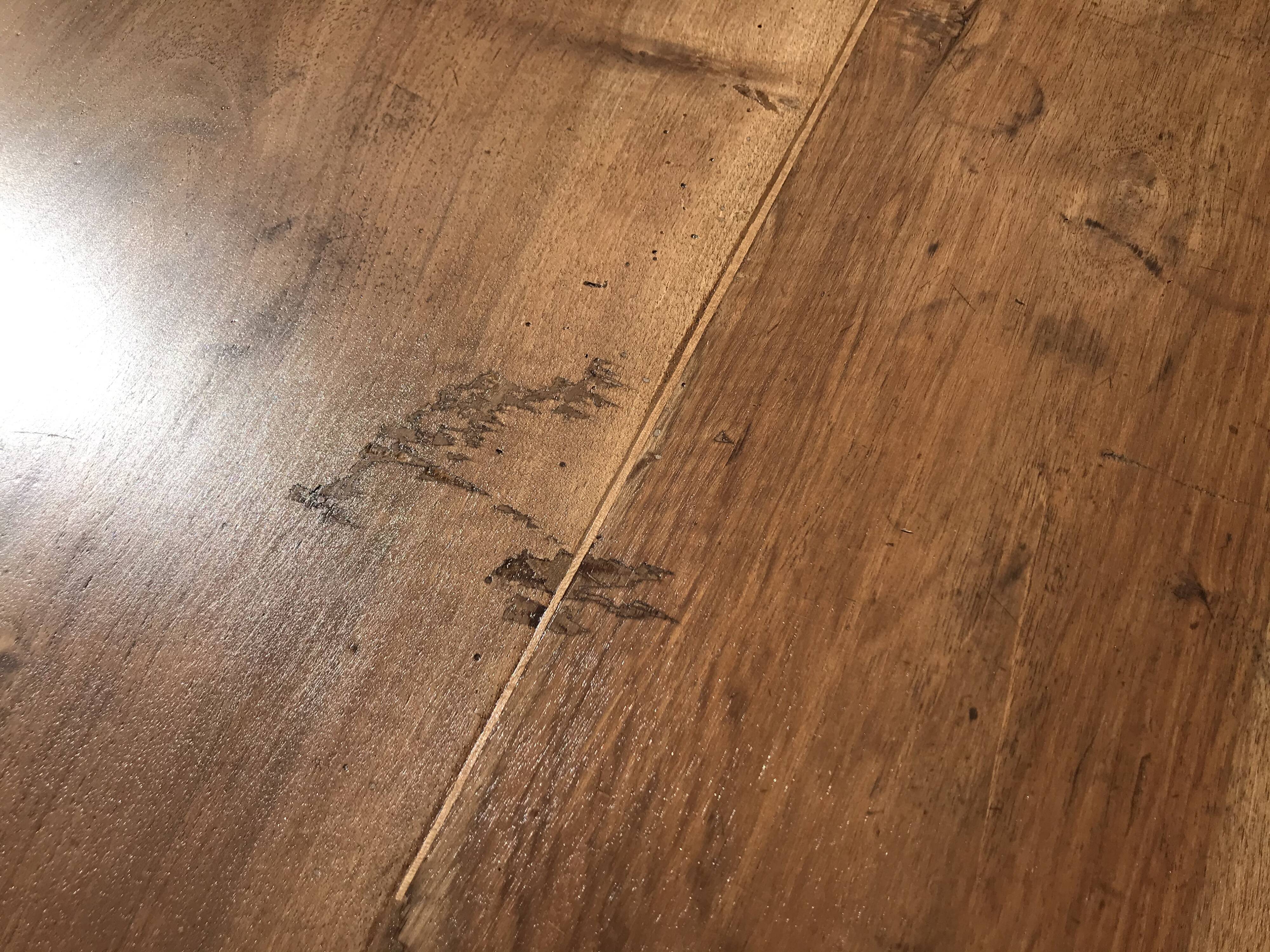 Restored walnut farm table